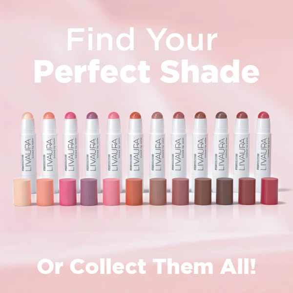Tinted Lip Balm pH Activated Colored LipBalm, Hydrate, Glossy, Lightweight, Moisturize & Tint with Shea Butter, tinted lip balm for women, Premium Quality, Made in the USA (Tangerine)