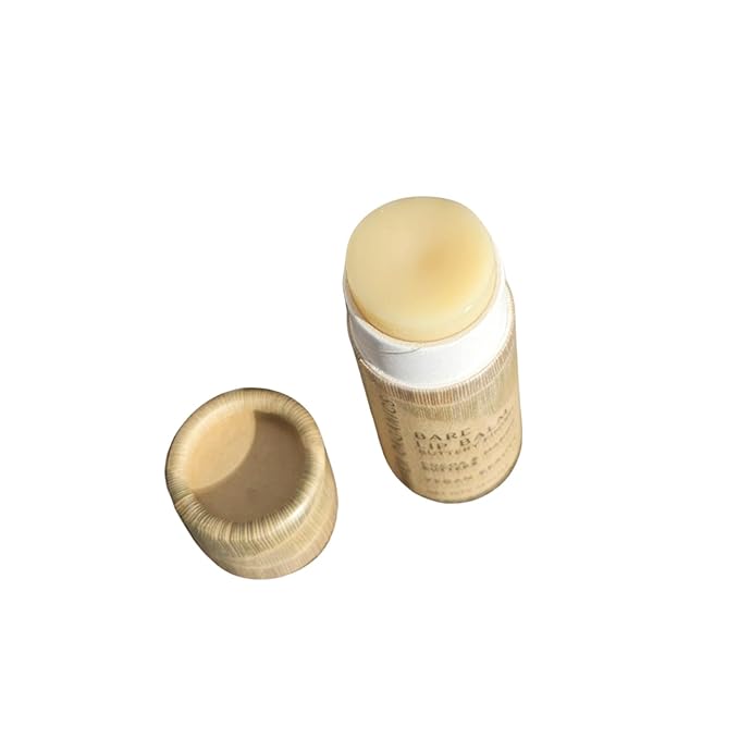 Nourishing Organic and Vegan Bare Lip Balm, 0.28 OZ, by River Organics, no added scent, color or toxic ingredients. Natural Lip Care for severely chapped lips.