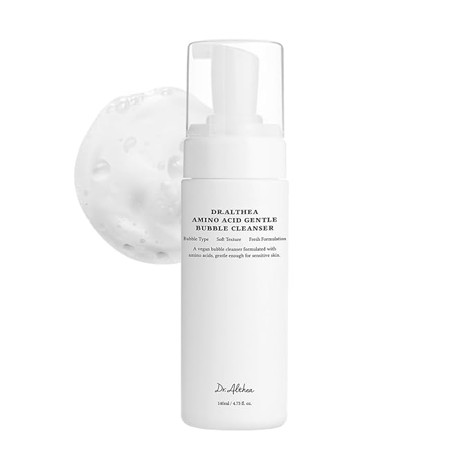 Dr.Althea Amino Acid Gentle Bubble Cleanser | Foam Cleanser | Daily Gentle Face Wash for Sensitive Skin | Vegan Korean Skin Care | 4.73 fl oz