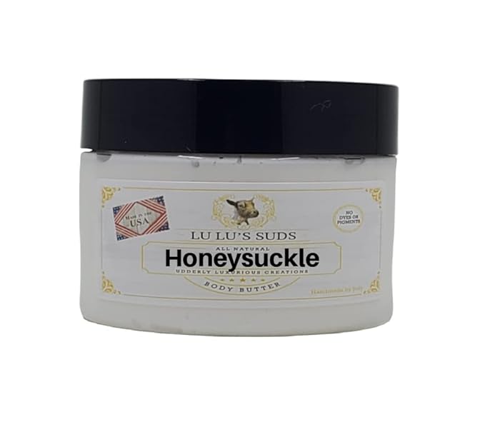 Lu Lu's Suds Hand Made All Natural Body Butter (4 oz, Honeysuckle)