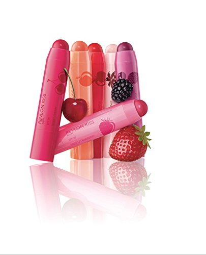 Revlon Lip Balm, Kiss Tinted Lip Balm, Face Makeup with Lasting Hydration, SPF 20, Infused with Natural Fruit Oils, 035 Berry Burst, 0.09 Oz (Pack of 2)