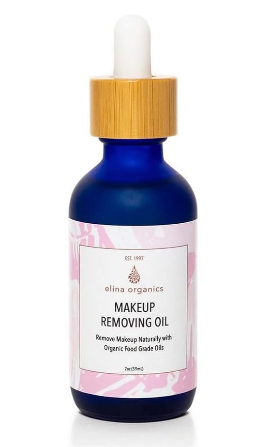 Makeup Removing & Cleansing Oil 2oz – Organic Cold-Pressed Formula with Sunflower, Jojoba, Castor & Walnut Oils – Gently Removes Waterproof Makeup