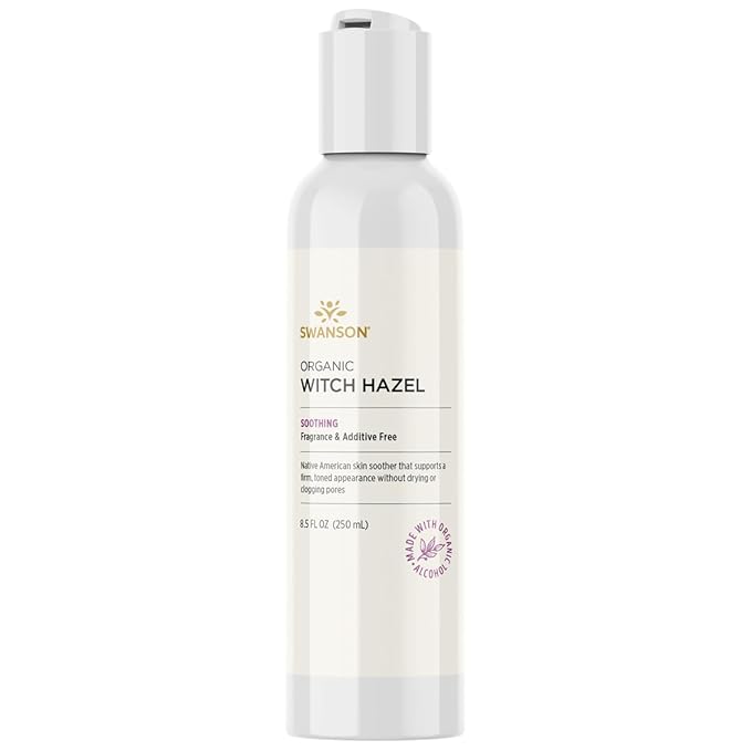Swanson Natural Organic Witch Hazel Facial Toner 8.5 fl Ounce (250 ml) Liquid