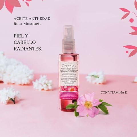 Florigan Organic's Rosehip Oil, Natural Skin Care, Anti-Wrinkle Treatment, 4.22 Fl oz/Aceite de Rosa mosqueta, 125 ml