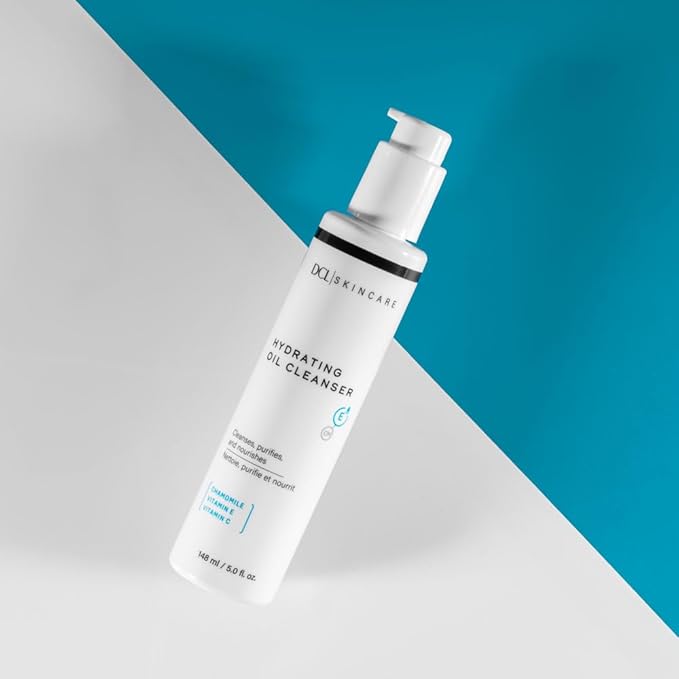DCL Skincare Hydrating Oil Cleanser for Dry & Sensitive Skin, 4 Fl oz