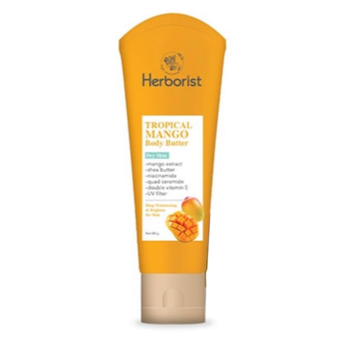 Herborist, Body Butter, 80g, Tropical Mango (Pack of 1)