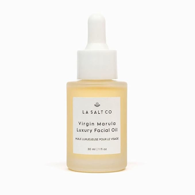 LA SALT CO Virgin Marula Face Oil Moisturizer, Reduces Appearance of Fine Lines and Wrinkles, Fast Absorbing, Natural Cold Pressed, Rich in Antioxidants and Omegas 6 and 9, 1 Ounce
