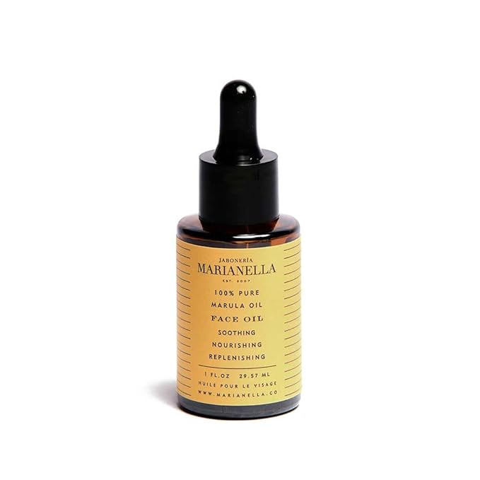 Jaboneria Marianella 100% Pure Marula Face Oil — Omega-6 & Omega-9 Fatty Acids — Fast-Absorbing Anti-Aging Facial Oil — All Skin Types