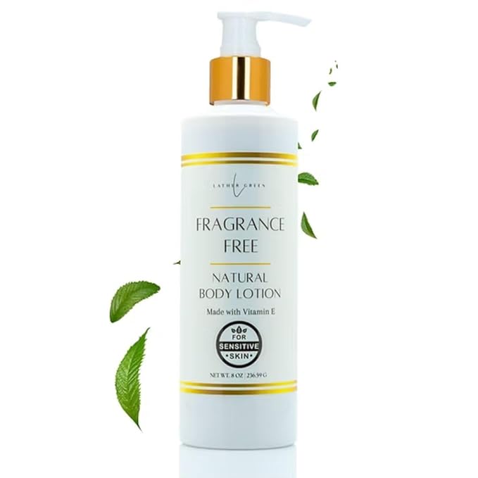 Fragrance-Free Natural Body Lotion with Deep Hydration & Soothing Relief – 8 oz