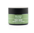 Plantlife Balance & Glow Face Mask with Pink Clay, Skincare Facial Mask for Controlling Oil and Refining Pores, Invigorate and pamper your sensitive skin - Mix with Water or Essential Oil