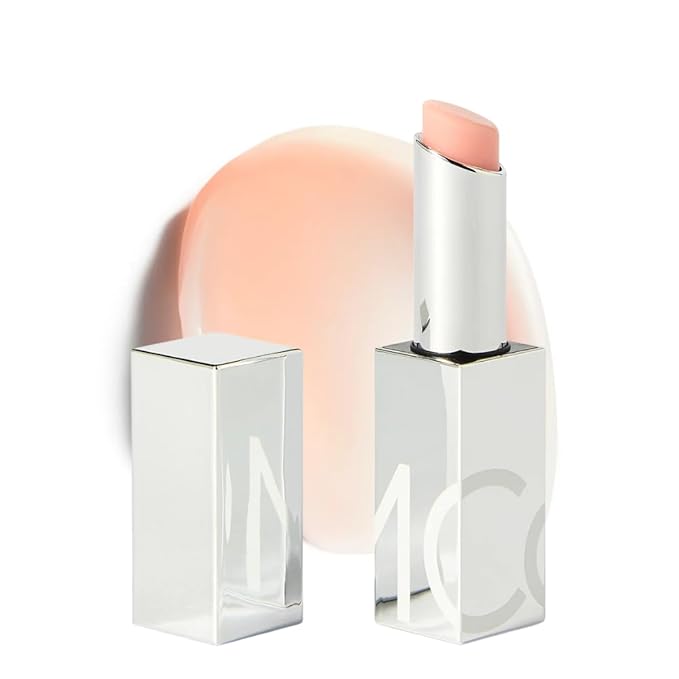 MCoBeauty Sheer Tint Lip Balm Clear - Tinted Lip Gloss Balm with Jojoba Seed Oil for Hydrated Glossy Lips - Buildable Transparent Color, Lip Care Moisturizer - Vegan Cruelty Free Lip Treatment
