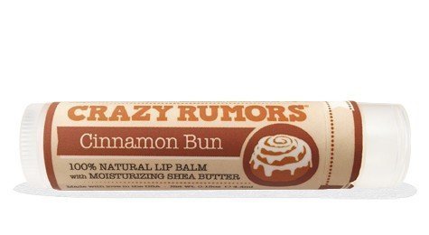 Crazy Rumors Cinnamon Bun Lip Balm. 100% Natural, Vegan, Plant-Based, Made in USA (1-Pack)