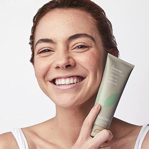 BioClarity Face Cleanser | 100% Vegan, Gentle Wash with Cucumber, Green Tea, and Chamomile, for Sensitive Oily Skin. Natural Ingredients (4 Fl Oz (Pack Of 3))