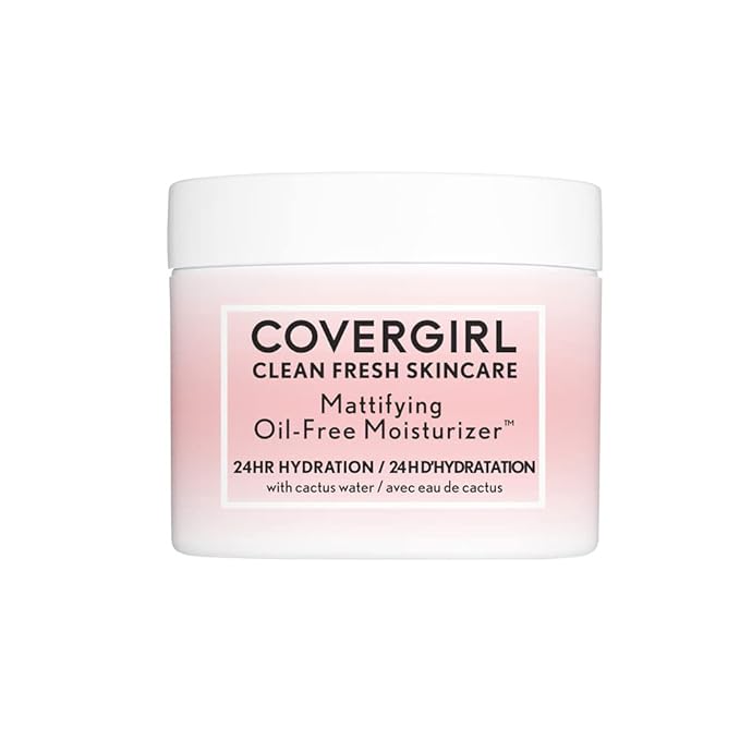 COVERGIRL Clean Fresh Skincare Mattifying Oil-Free Moisturizer, 2.0 Oz (Pack of 2)
