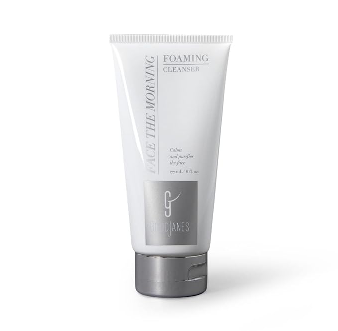 GOODJANES Face the Morning – Gentle Foaming Facial Cleanser with Vitamin C, Aloe & Argan – Daily Face Wash for All Skin Types, 6 oz.
