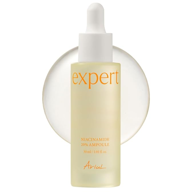 Ariul Expert Niacinamide 20% Ampoule – 20% Niacinamide Serum for Even Skin Tone, Moisturizing & Skin Texture, Enriched with Panthenol & Zinc PCA, Vegan Formula, Korean Skin Care, 30ml / 1.01 fl. oz