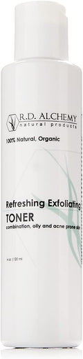 RD Alchemy - 100% Natural & Organic Refreshing Exfoliating Toner - Witch Hazel & Salicylic Acid Exfoliate, Freshen, & Brighten Skin - Perfect for Acne Prone & Oily Skin Types.