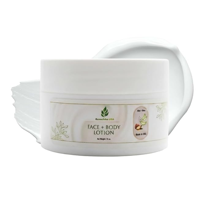 Hydrating Face moisturizing cream| Made in USA| Vegan, Organic Aloe, Shea, natural ingredients, Hypoallergenic, Fragrance Free, Sensitive Skin, Cruelty free, For whole family