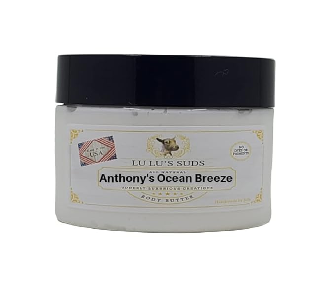 Lu Lu's Suds Hand Made All Natural Body Butter (4 oz, Anthony's Ocean Breez)