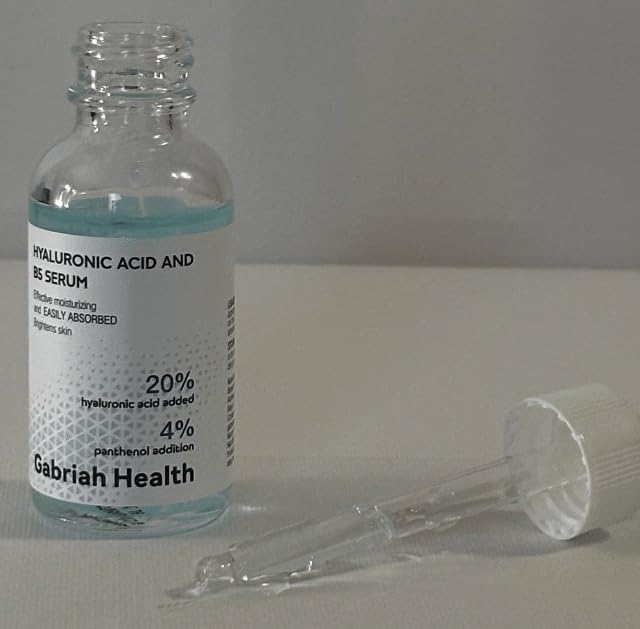 Hyaluronic Acid Serum 20% + B5 Serum for Face, Deep Hydration Skin Care, Plumping Moisturizer, Anti Aging, Lightweight, Fragrance Free, 1 fl oz