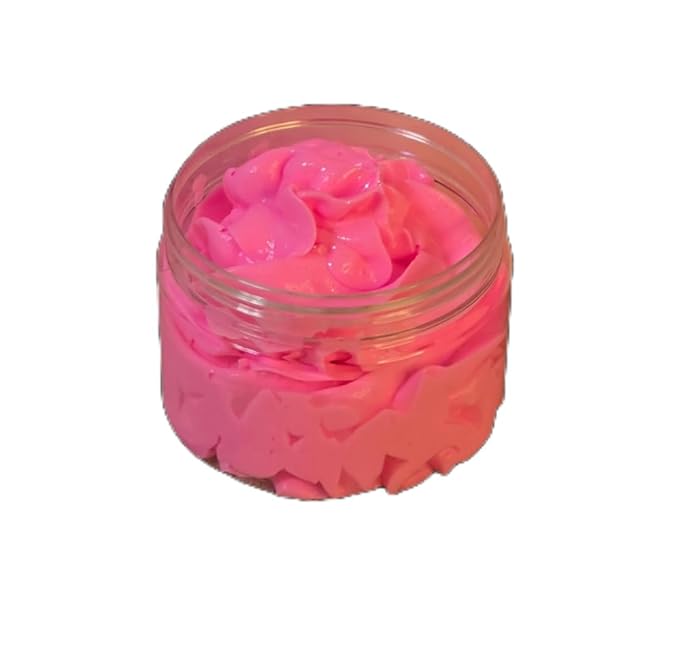 Dragonfruit & Hibiscus Handmade Whipped Body Butter. All Natural Non Greasy Shea and Mango Butter Body Moisturizer.