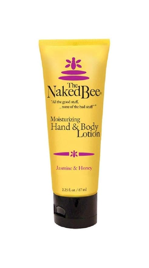 The Naked Bee Nourishing Body Lotion for All Skin Types (2.25 oz) Moisture Replenishing Lotion for Dry Skin with Jasmine & Honey