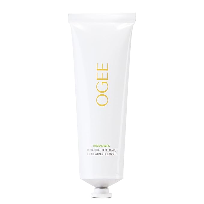 Ogee Botanical Brilliance Exfoliating Cleanser, High Performance Facial Wash, Certified Organic Face Exfoliator Made in USA, 3.8 Fl Oz (Pack of 1)