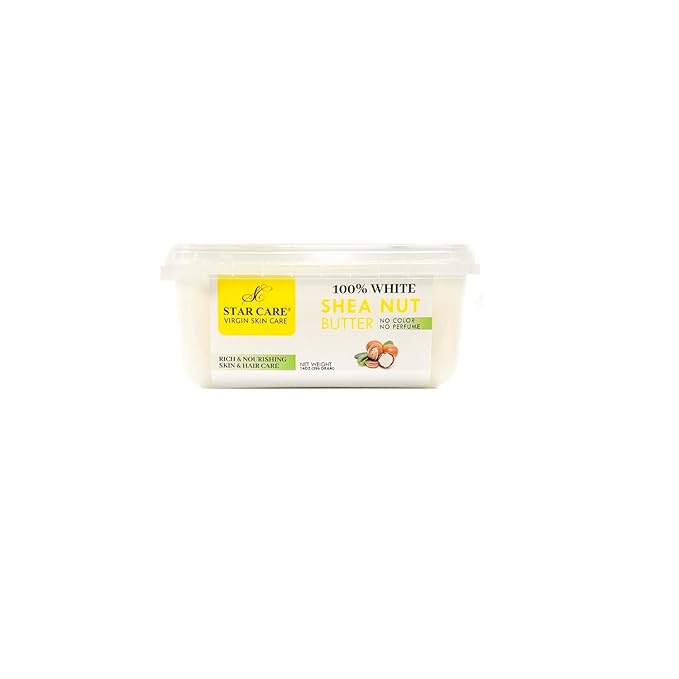 100% Pure White Shea Nut Butter 14oz Unrefined & Raw Natural Moisturizer for Skin Hair & Lips, African Shea Butter Rich in Vitamins & Antioxidants No Added Color or Fragrance