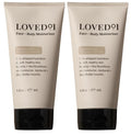 Loved01 Daily Face & Body Moisturizer, John Legend Skincare, Fragrance-Free & Non-Greasy Shea Butter Cream, Deep Hydrating Formula for Dry & Sensitive Skin, Vegan & Cruelty-Free, 2-Pack (6 oz each)