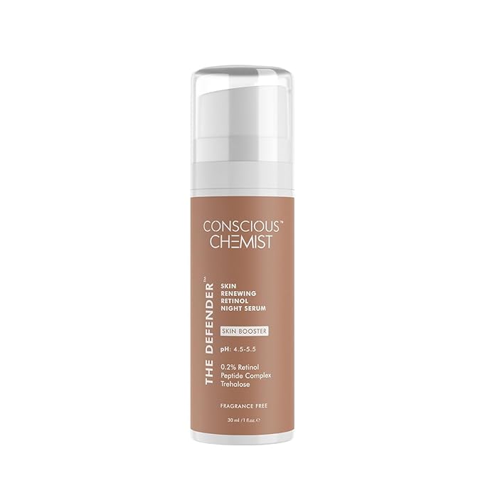 Conscious Chemist® Multi Peptide & 0.2% Retinol Serum | Anti Aging Serum | Boosts Collagen & Reduces Fine Lines, Wrinkles | Probiotics & Cica Water | Fragrance Free, Cruelty Free | 30ml