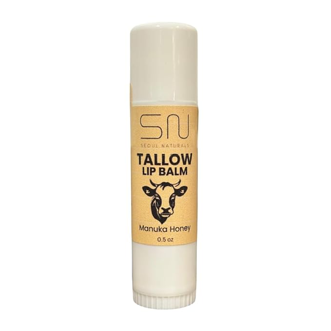 Seoul Naturals Manuka Honey Tallow Lip Balm, k beauty, 0.5 oz
