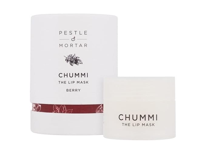 CHUMMI LIP MASK - skincare for your lips - Luxurious overnight lip treatment in coconut, berry, and vanilla, blended with lip-softening plant butters and exfoliating berry extracts. (20g, Berry)