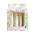 Green + Lovely Nature's Silk Lip Balm, Organic Brick Red Lip Tint, 3-pack