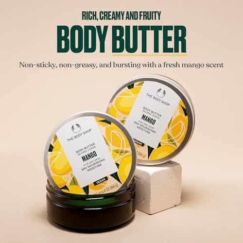 The Body Shop Mango Body Butter – Nourishing & Moisturizing Skincare for Normal Skin – Vegan – 6.4 oz