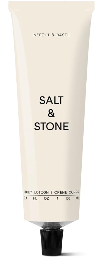Salt & Stone Body Lotion for Women & Men | Neroli & Basil | Hydrates, Nourishes & Softens Skin | Restores Dry Skin | Fast-Absorbing | Cruelty-Free & Vegan | 3.4 fl oz