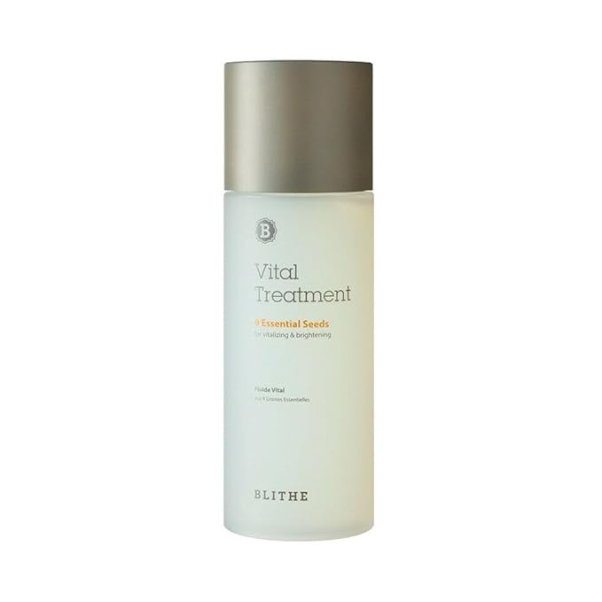 Blithe Vital Treatment 9 Essential Seeds Niacinamide Toner - Korean Skin Essence for Face, Clarifying Oily Skin Vitalizing & Dark Spots 5 Fl Oz