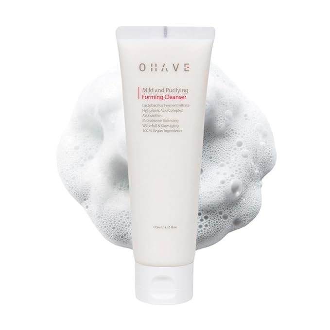 Mild & Purifying Foaming Cleanser, Gentle Vegan Face Wash with Lactobacillus, Natural Botanical Extracts, Hydrating & Soothing, pH-Balanced, 125ml
