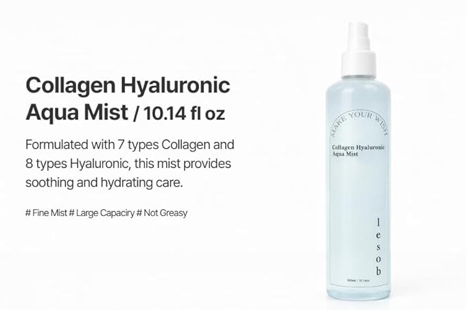 Hyaluronic Acid Mist, 300ml, Collagen, Large Capacity