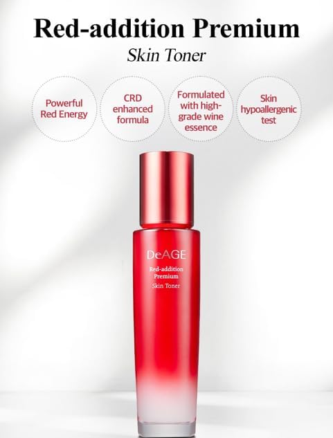 CHARMZONE DeAge Red Addition Skin Toner – Hydrating & Nourishing Facial Toner with Red Food Extracts (130ml / 4.4 fl.oz)
