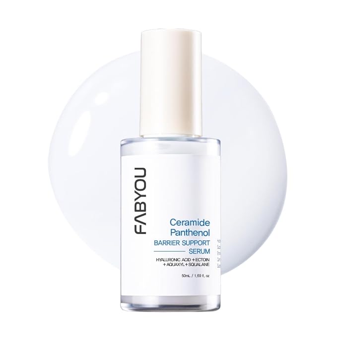 Ceramide Panthenol Barrier Support Serum 1.69 fl oz - Deep Hydration & Soothing for Dry & Sensitive Skin, Barrier Repair with 8 Types of Hyaluronic Acid, Korean Skincare