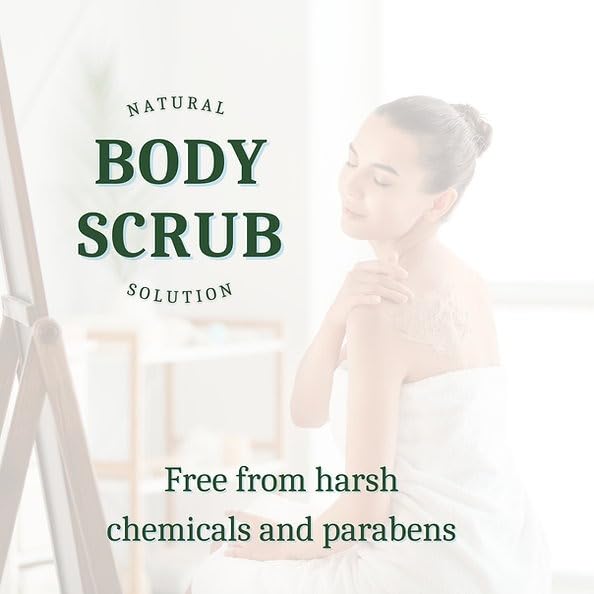 Lemon Verbena Natural Body Scrub – Exfoliating & Hydrating Scrub for Smooth, Radiant Skin, 12 oz