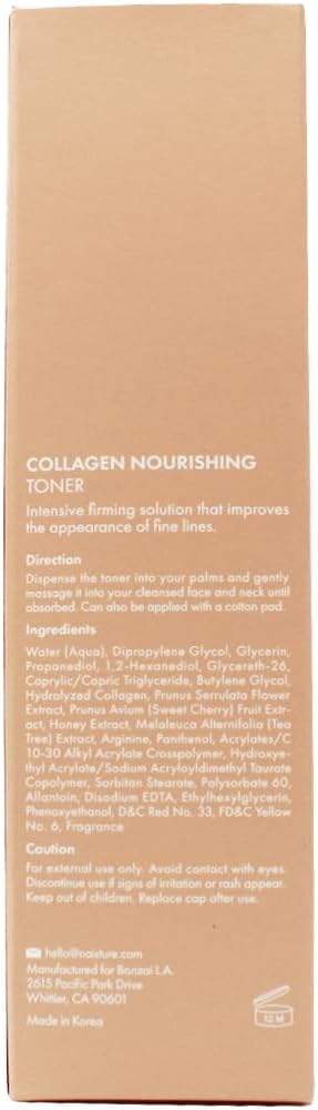 Naisture Collagen Toner – Balancing Milky Face Toner with Hydrolyzed Collagen for Lightweight and Non-Greasy Moisturization