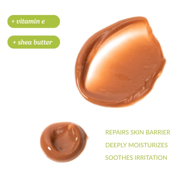 ESW Beauty Vanilla Almond Butter Lip Treatment - Light Caramel Brown Tint with Shea Butter, Vitamin E, Vanilla & Almond for Enhanced Protection & Skin Barrier Support