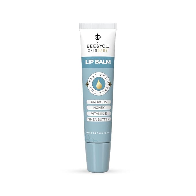 Bee and You Ultra Conditioning, 100% Natural, Moisturizing Lip Balm, Chapped Lips Treatment Severe, Beeswax, Propolis Extract, Raw Honey, Vitamin E, Shea Butter, 10ML