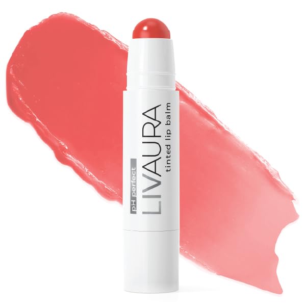 Tinted Lip Balm pH Activated Colored LipBalm, Hydrate, Glossy, Lightweight, Moisturize & Tint with Shea Butter, tinted lip balm for women, Premium Quality, Made in the USA (Tangerine)