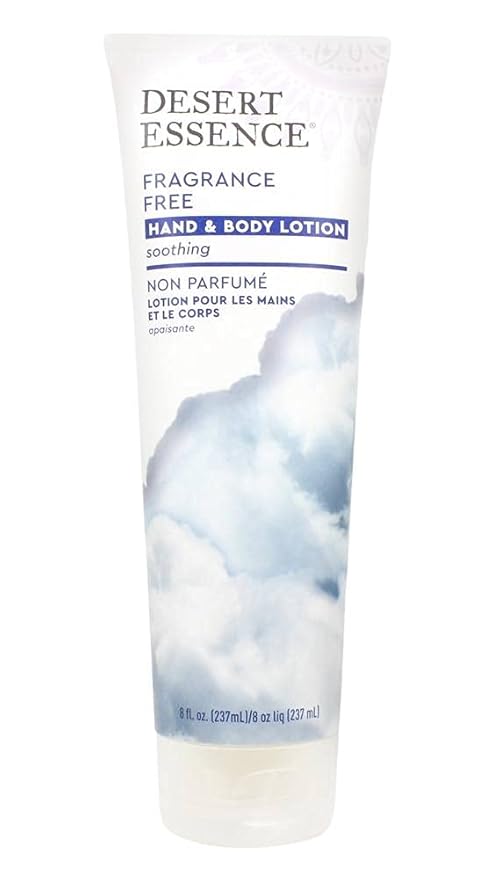 DESERT ESSENCE Unscented Hand & Body Lotion, 8 FZ