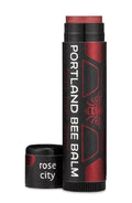 Portland Bee Balm All Natural Handmade Tinted Shimmer Beeswax Based Lip Balm, Rose City 1 Count