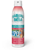 Habana Brisa Reef Friendly Sunscreen Spray SPF 70, Water-Resistant, NON GMO & Vegan, Broad Spectrum SPF 70, NO OXYBENZONE & NO OCTINOXATE, 360 Application, Small-Batch Production, 6 FL OZ