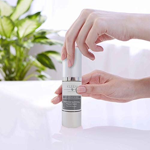 Kleem Anti-Aging Vitamin C Serum for Face - Brightening Serum for Dark Spots, Age Spots, Wrinkles & Sun Damage - Face Serum with Hyaluronic Acid, Vitamin E & Aloe Vera - Dermatologist Tested, 1.7oz