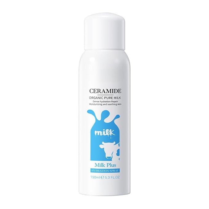 Ceramide Milk Hydrating Mist, Nourishing Hydrating Mist, Protecting & Anti-Aging, Hydrating Refreshing Soothing Facial Mist Spray, Hyaluronic Ceramide Mist Hydrating Toner with Hylauronic Acid